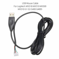 1 pc usb mouse cable for Logitech mouse MX518 MX510 MX500 MX310 G1 G3 G400 G400S mouse line wire