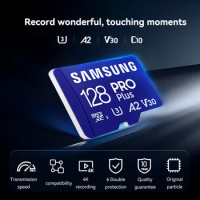 SAMSUNG Pro plus Original Memory Card 128GB/256GB/512GB Micro SD/TF Flash Cards Micro SD UHS-1 U3 4K For Phone Drone Camera