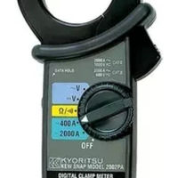 Fast arrival KYORITSU 2002R Digital AC Clamp Meter with Peak Hold &amp; True RMS MAX AC2000A