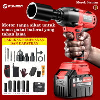 FUYAON Cordless Impact Wrench 990N Impact Baterai Mesin Bor 48V Impact Wrench Spanner Sets Impact Wr
