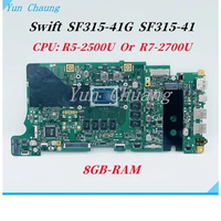 BK5EA MB Mainboard For Acer Swift SF315-41G SF315-41 Laptop Motherboard With Ryzen R5-2500U/R7-2700U CPU 8GB-RAM UMA 100% work