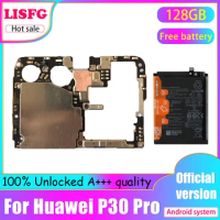 Original For HUAWEI P30 Pro Motherboard Unlocked 6GB 128GB Good Working Logic Board For HUAWEI P30 Pro Mainboard With Full Chips
