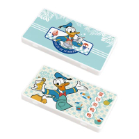 【SONA森那家居】Disney迪士尼 唐老鴨夏日系列 防疫口罩收納盒 口罩盒 置物盒 零錢盒(18.4x10.4x1.5)