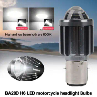 Motorcycle Bulb Ba20d/h4 White Yellow Motorcycle Headlight Super Moto Bulb Beam 12v Fog High/low Led Lamp Bright C1q8