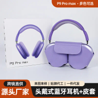 Tai nghe Bluetooth không dây P9 Promax over-ear với âm trầm mạnh, có micro, thời lượng pin lâu dài, 