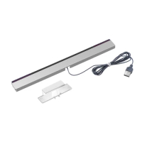 Game Accessories For Wii Sensor Bar Wired Receivers IR Signal Ray USB Plug Replacement Sensor Bar Reciever For WII/WIIU