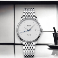MIDO 美度錶 Baroncelli 簡約 超薄 機械錶-男錶 女錶 禮物 白色 M0274071101100