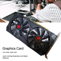 RX580 8G AMD Gaming Graphics Card 8GB GDDR5 256BIT 2048SP 1206Mhz/1500 Mhz PCI-E3.0 X16 DVI DP -Compatible Interface (Downlo