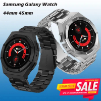 Metal Case Stainless Steel Strap For Samsung Galaxy Watch 4/5 44mm Modification Kits Galaxy Watch 5Pro 45mm Watch Accessories
