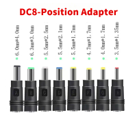 080-DC Power Conversion Head 8 in 1 Set for Notebook 5.5*2.1 Adapter