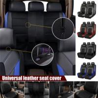 FrontRear Car Covers For Honda Odyssey Pilot Vezel Stream Shuttle URV Inspier XRV PU Leather Car Seat Cover Fabric Protector Pad