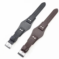 uhgbsd Leather Watch Strap Fit For Fossil CH2890 CH2564 CH2565 CH2891CH3051 Black Brown Quick Release Band 22mm