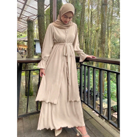 Safasa - Lily Set Knit Pleats | Dress pleats knit | Rok Tunik | Skirt Cardigan | Set Lebaran | Dress