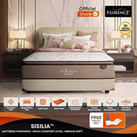 FLORENCE Sisilia Spring Bed 180 x 200 coklat
