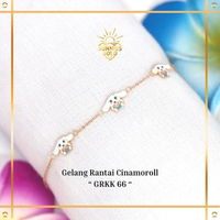 GELANG EMAS ANAK RANTAI KARAKTER CINNAMON EMAS ASLI KADAR 8K (375) KODE GRKK 66 SUNNIES GALLERY