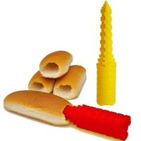Dụng Cụ Khoai Tây Chiên, Cắt BBQ Hotdogger, Khoan Một Lỗ, Dụng Cụ Khoan Bánh Xếp Hot Dog, Dụng Cụ Là