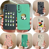 Case For Huawei Y9s Phone Cover Cute Screen Protector Cartoon Pattern Soft Matte Silicone Bumper For For Huawei Y 9 s Y 9s Funda