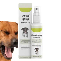 100ml Fresh Breath Pet Spray Long-lasting Dog Breath Freshener Pet Oral Care Spray for Cats dog puppies Pets Oral Cleanse Spray