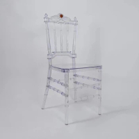 100pcs Hotel Wedding Outdoor Event Rental Resin Chiavari Chair Tiffany Transparent Acrylic Detachable Chair