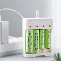 Sạc nhanh Thuận tiện Đế sạc Pin Li-ion AAA Bộ sạc dừng tự động Có thể sạc lại Bộ sạc pin Bộ sạc pin