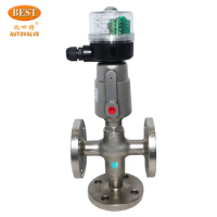 YF3,YS3,YK3 Series Stainless Steel 3/2 Way Pneumatic Angle Seated Valve (open/closed Type) Oil Gas Water 3~ 8bar Neutral Gas