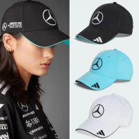 【adidas 愛迪達】ADIDAS X MERCEDES 棒球帽(黑JW6267/藍JW6269/白JW6270 運動帽 鴨舌帽)