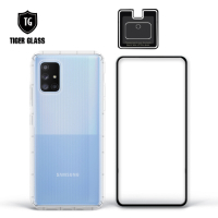T.G Samsung Galaxy A71 5G 手機保護超值3件組(透明空壓殼+鋼化膜+鏡頭貼)