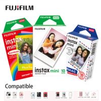 Fujifilm Instax Mini Instant Film Mini 12 11 9 8 Film 10-40 Sheets White Edge 3 Inch Film For Instant Camera Mini 90 Photo Pap