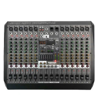 PMX12 Professional 12 Channel Sound Audio Console Mixer 256 DSP Effector Stage Controller Mesa De Som Digital DJ Audio Mixer