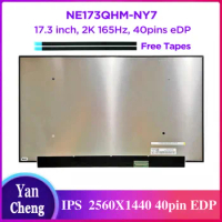 New Original BOE NE173QHM-NY7 17.3" QHD2K 165Hz Laptop LCD Screen 400 nits 100% DCI-P3 2560x1440 IPS Display Replacement 40pins