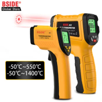 BSIDE H3 Infrared Thermometer Gun -50~1400°C Handheld Digital Laser Industrial Non Contact Temperature Measuring Tester Tools