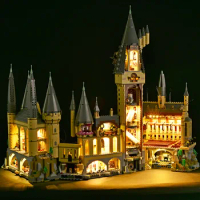 LED Light Set Compatible With 71043 Hogwarts Castle Building Blocks RC control Lighting Toys For Children Christmas Gifts