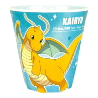 【DAIDOKORO】快龍皮卡丘抗菌防摔環保水杯270 ml(寶可夢兒童學習杯/嬰幼兒學飲塑膠杯)