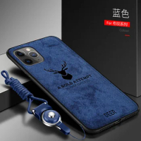 For Apple iphone 12 Pro Max Case Luxury Soft STPU+Hard fabric Deer Protective Back Cover Case for iphone 12 12PRO 12MAX iphone12