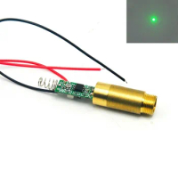 532nm 20mW Green Focus Dot Laser Diode Module 3.7V-5V Driver Cable