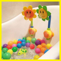 抖音寶寶洗澡玩具男孩向日葵花灑噴水電動兒童花灑女孩戲水玩具