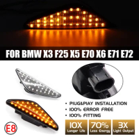 For BMW X3 F25 X5 E70 X6 E71 E72 2008-2014 Dynamic Blinkers LED Turn Signal Side Marker Lamp Car Light Accessories Fullstar