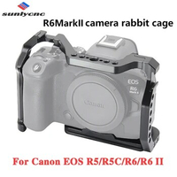 Sunlycnc Camera Cage for Canon EOS R5 R5C R6 II R6 Mark II Portable Quick Release DSLR Photography Accessories VS SmallRig 4159