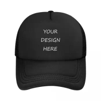 Cool Custom Your Photo Logo Text Print Trucker Hat Men Women Custom Adjustable Adult Your Design Here DIY Baseball Cap Spring