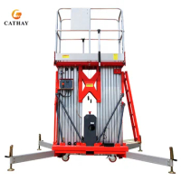 Diesel Construction Hydraulic Platform Portable Aircon Lifter With CE