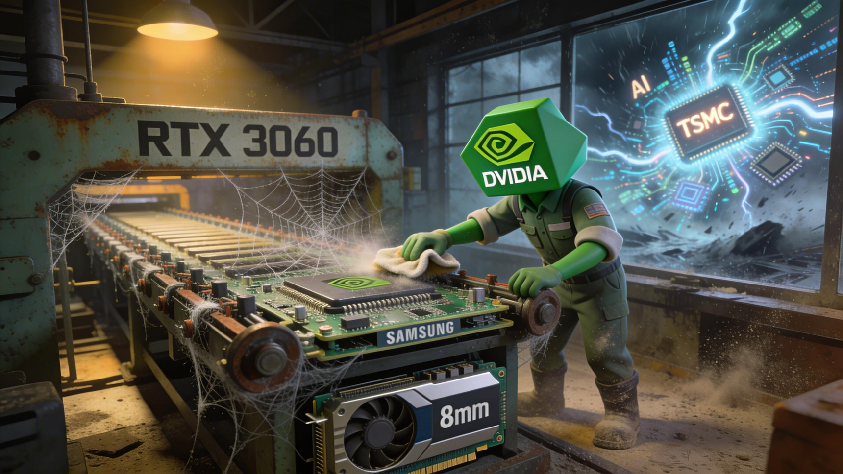 Nvidia が GPU 不足を解消するため Samsung の 8nm 製造による RTX