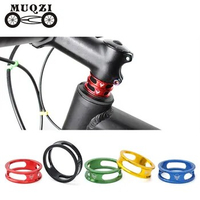 MUQZI 28.6MM Aluminum Alloy Fork Washer Steering Gasket MTB Road Fixed Gear Bike 10mm Headset Stem Spacers Cycling Accessories