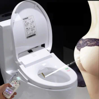 Smart Heated Toilet Seat Remote Control Intelligent female Bidet WC Sitz Automatic Bowls Lid Cover