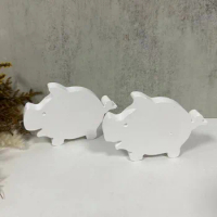 3D DIY Cute Pig Silicone Candle Mold Animal Piggy Soy Wax Silicone Mould Animals Gypsum Resin Mould Home Decor