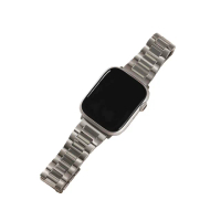 【W.wear】Apple watch-H形拼接縮腰鈦金屬蘋果專用錶帶(Apple Watch-41mm/44mm/45mm/49Ultra)