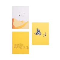 Informa 30x40x1.5 Cm Set 3 Pcs Hiasan Dinding Kanvas Print Yellow 3