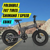 Foldable Electric Bike 500W Motor 48V14Ah Removable Battery Ebike 20*4.0 Inch Fat Tire Mountain Off-Road City Electric Bicycle