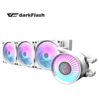 darkFlash 大飛 Nebula DN360 ARGB 一體式 白色 水冷 CPU 散熱器(圖騰鏡面冷頭)