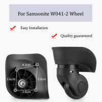 For Samsonite W041-2 Nylon Luggage Wheel Trolley Case Wheel Pulley Sliding Casters Universal Wheel Repair Slient Wear-resistant