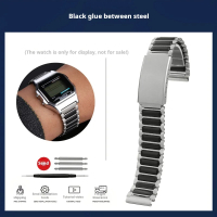 AE1200 Watch strap For Casio A158 A159 A168 AE-1200 AE1300 AR1100 18MM stainless steel watchband Men